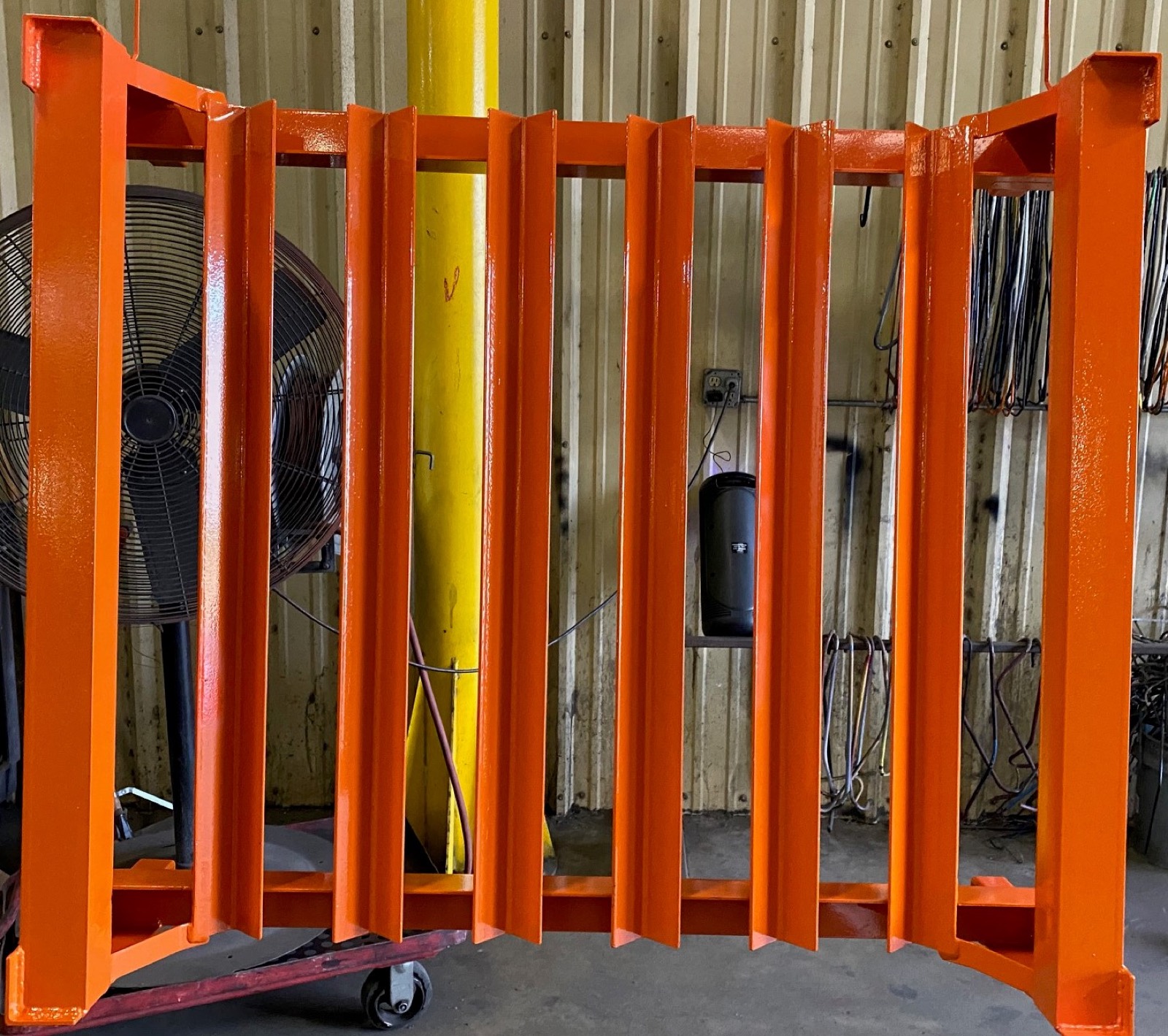 Returnable steel automotive shipping racks built by Southern Perfection Fabrication, Byron GA