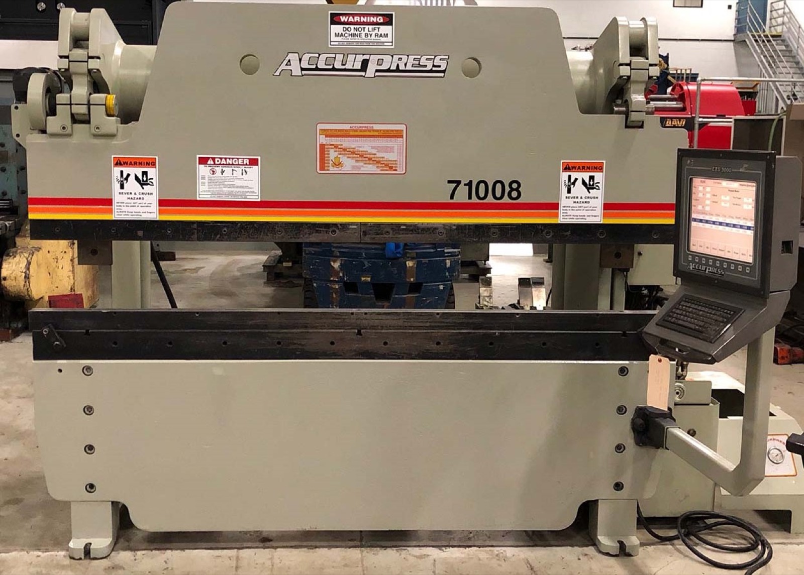 Press brake forming at Southern Perfection Fabrication, Byron GA