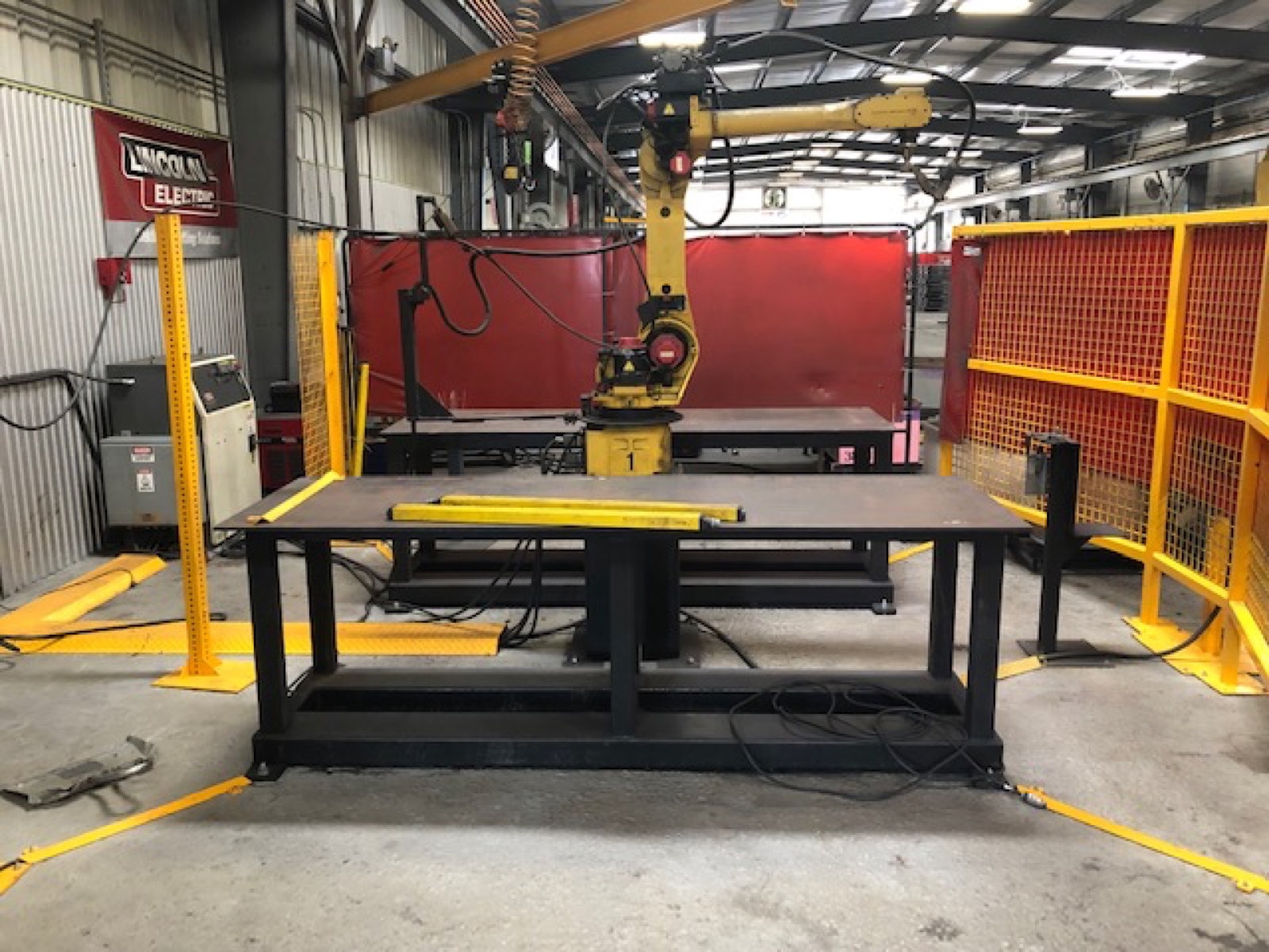 Robotic MIG welding at Southern Perfection Fabrication, Byron GA